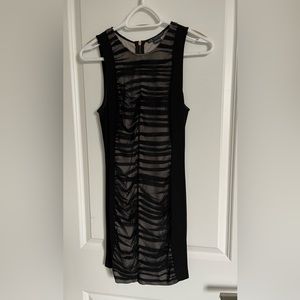 Black pencil dress with mid detailing Armani Exchange
